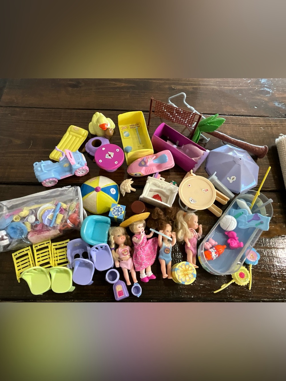 Large Vintage Lot of over 30 Toys R Us Real Friends Small Dolls & Accessories
